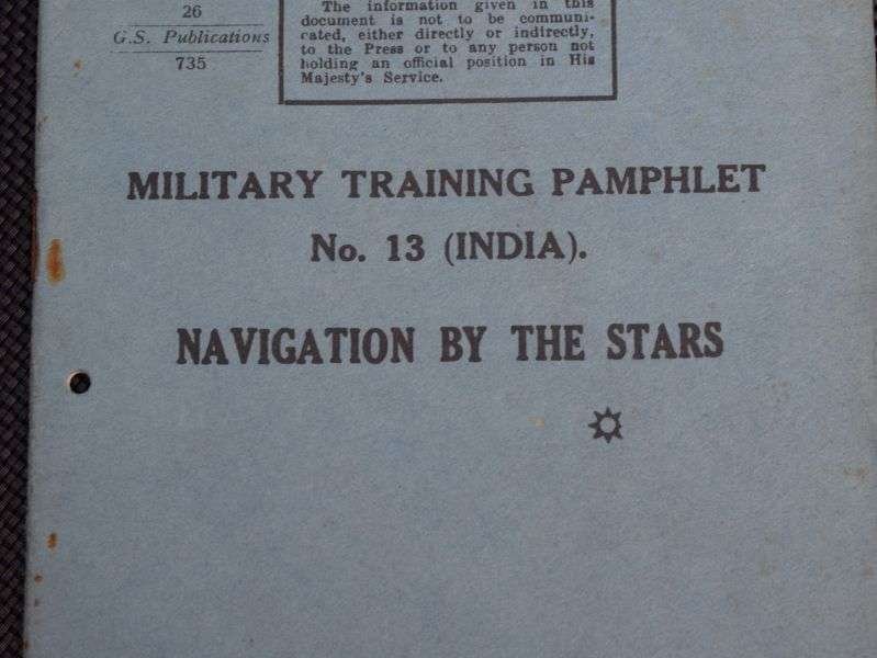 57) WW2 Military Training Pamphlet No 13 India. Navigation By The Stars 1942 — image 6