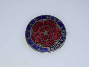 89) Original WW1 WW2 Enamel Pin Badge West Lancashire Territorial …