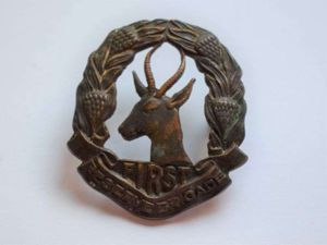 91) Original WW2 South African First Reserve Brigade Cap Badge