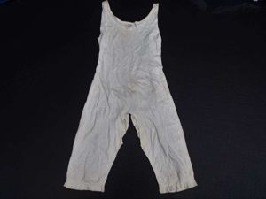 12) 1930s-WW2 Woman's? One Piece Thermal Underwear Set