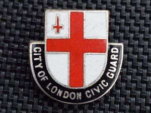 38) Nice Original WW2 City of London Civic Guard Enamel …