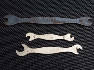 36) A Group of 7 Vintage Motorcycle Spanners. Terry's Spanners