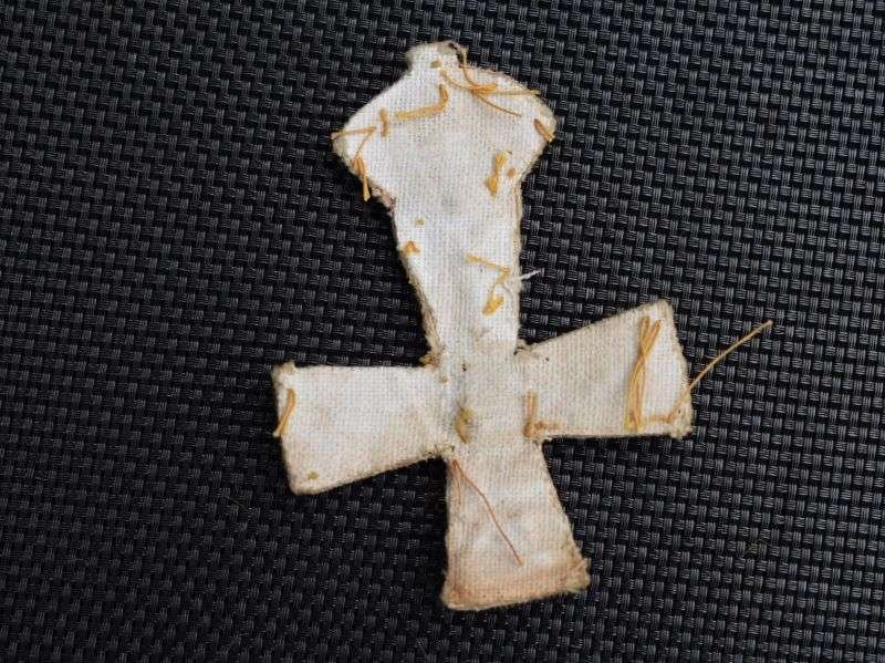31) Unidentified Nice Quality Bullion Cross Breast Badge with Crown — image 2