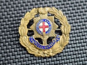 24) Good Original WW1 WW2 The Royal Sussex Regt Sweetheart …