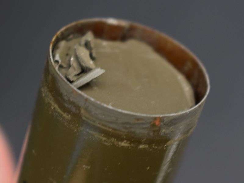 76) Excellent Near Mint Unissued WW2 US Army Camouflage Face Paint White & Loam — image 2