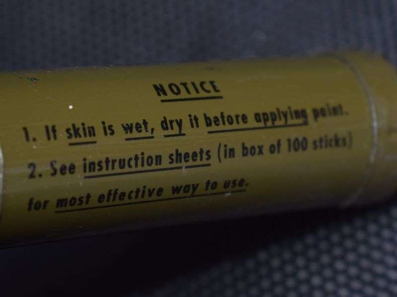 76) Excellent Near Mint Unissued WW2 US Army Camouflage Face Paint White & Loam — image 6