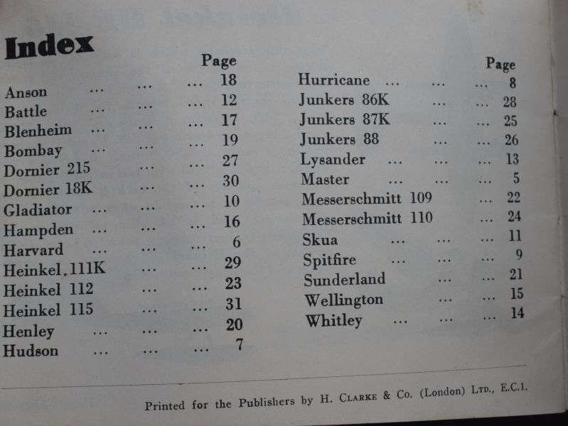 61) Good WW2 Daily Mirror Booklet Spot Them In The Air. British & German Aircraft 1940 — image 4