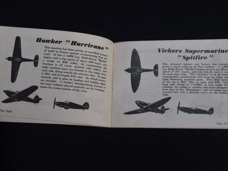61) Good WW2 Daily Mirror Booklet Spot Them In The Air. British & German Aircraft 1940 — image 9