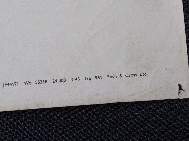 105) Original Official WW2 British Military Aircraft Recognition Poster Japanese Mitsubishi Bomber March 1945 — image 4