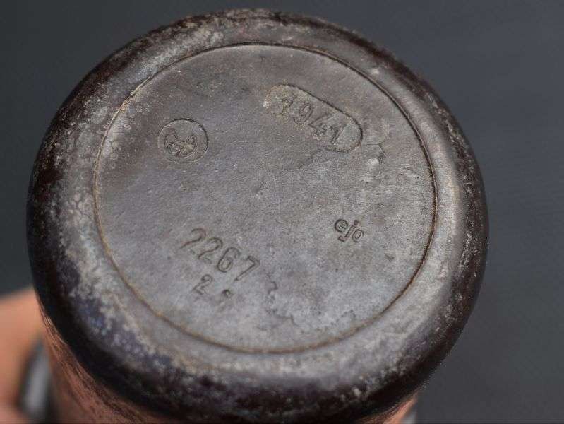 133) Good Original WW2 German Bakelite 2L Fuse Storage Container 1941 — image 5