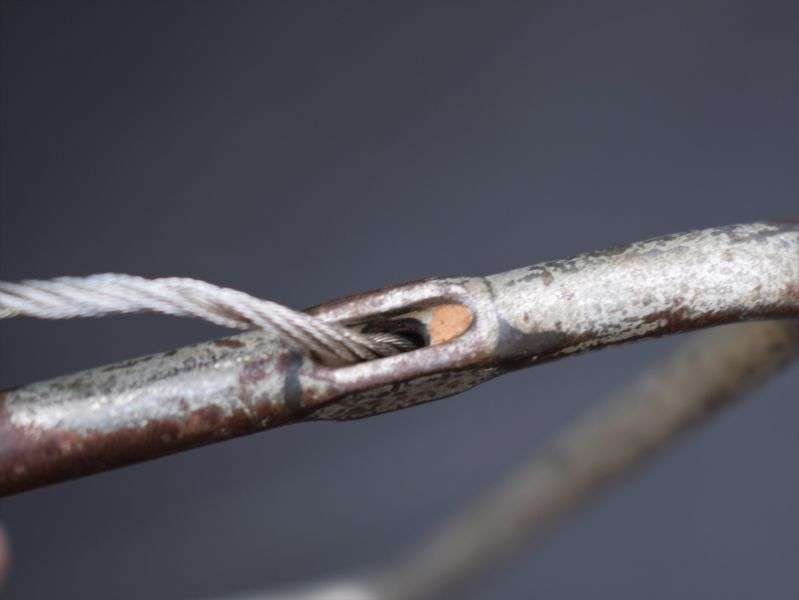 5) Vintage Original WW2 USAAF Parachute Rip Cord D Ring — image 3