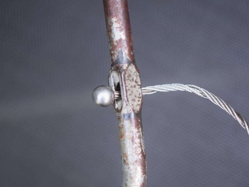 5) Vintage Original WW2 USAAF Parachute Rip Cord D Ring — image 4