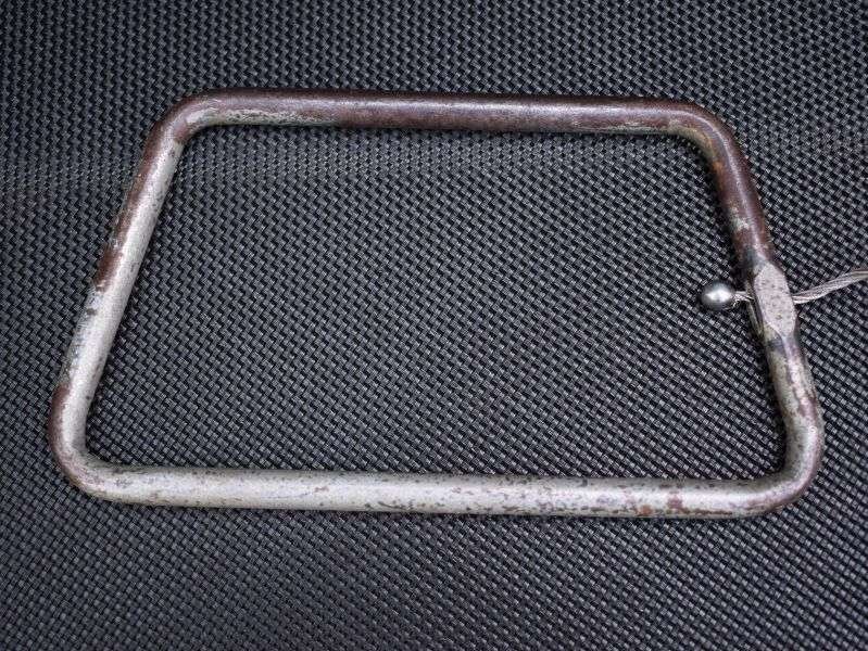 5) Vintage Original WW2 USAAF Parachute Rip Cord D Ring — image 5