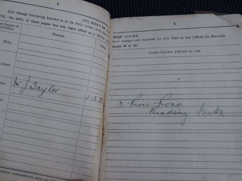 20) Inter War Period British Army Soldiers Service & Pay Book 5331484 A.Taylor Royal Berks Regt 1923 — image 8