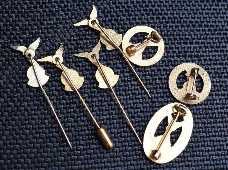 53) Small Collection of 7 Post WW2 RAF Association Pin Badges — image 2