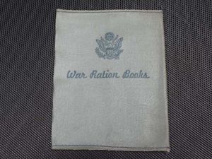 59) Good Original WW2 US War Ration Books Cover