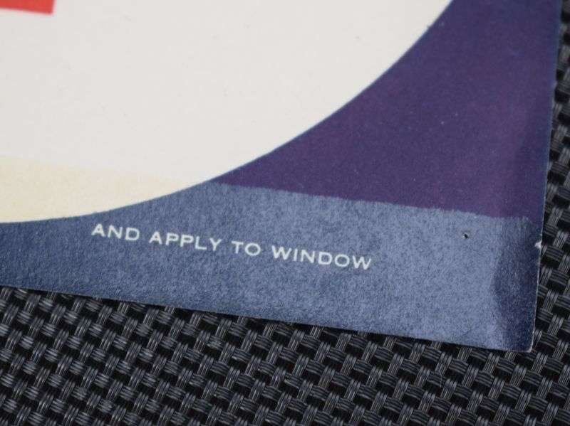 65) Original WW2 British/US Army Medics Window or Vehicle Sticker — image 3