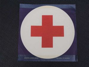 65) Original WW2 British/US Army Medics Window or Vehicle Sticker