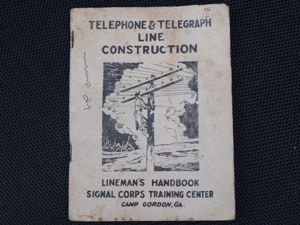71) Excellent Korean War Era US Signal Corps Lineman's Handbook …