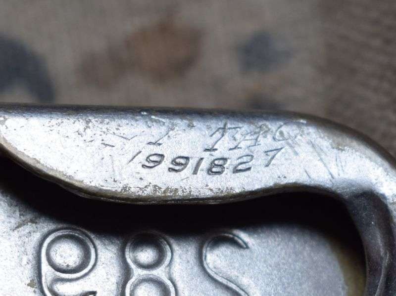 73) Unidentified WW1? US Army Canvas Flap & Safety Pin with Matching Numbers — image 7