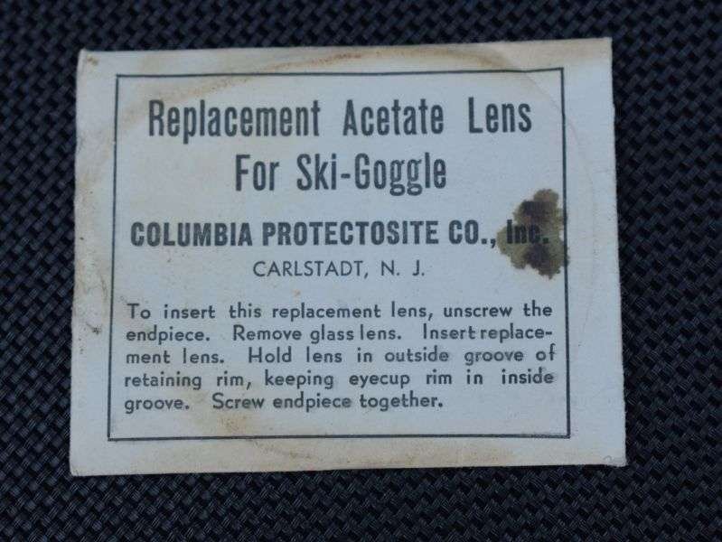 75) Original WW2 US Replacement Acetate Lens for Ski Goggles in Original Packaging — image 4