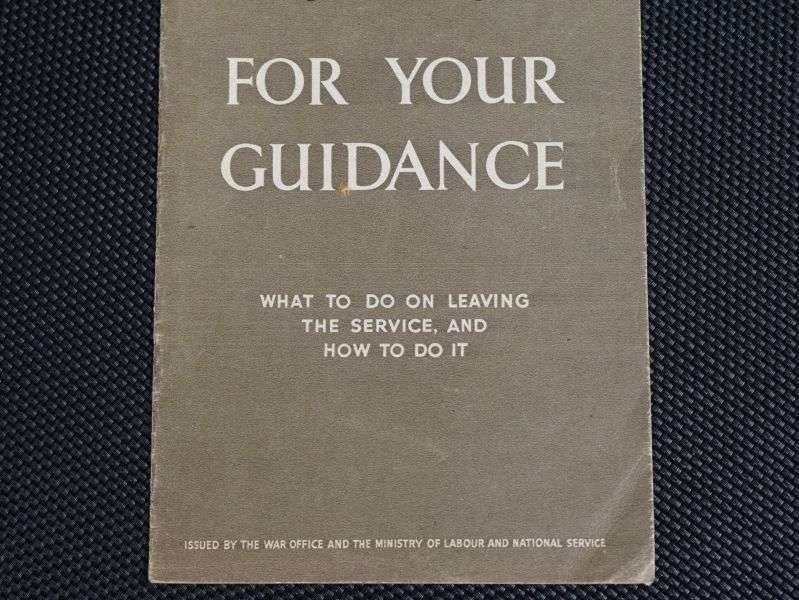 82) Original Late WW2 Booklet For Your Guidance What to do on Leaving The Service — image 4