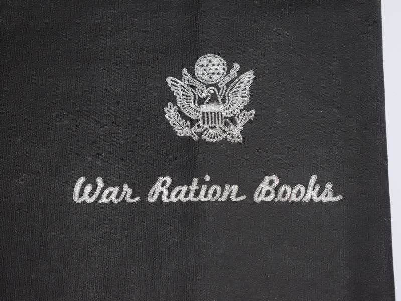 109) Nice Original WW2 US War Ration Books Oilcloth Wallet — image 5