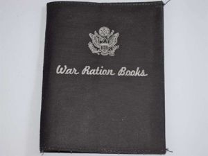 109) Nice Original WW2 US War Ration Books Oilcloth Wallet