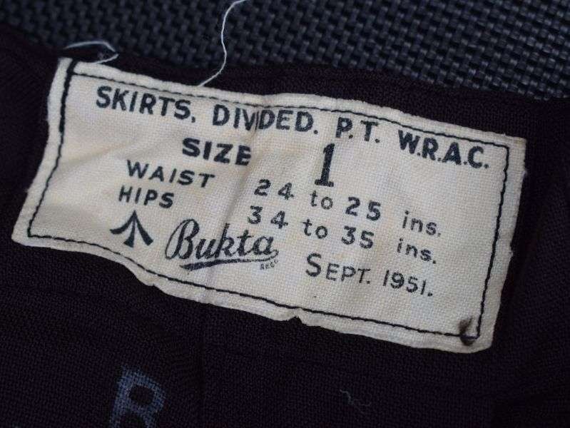 110) Original Mint Unissued Skirt, Divided, PT, WRAC Size 1 Dated 1951 — image 4