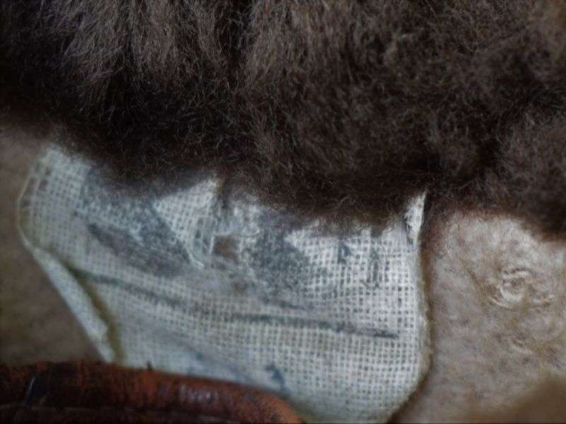 1) Excellent WW2 Woman's Fleece Covered Leather Palm CC41 Marked Gloves — image 4