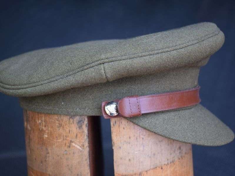 16) Excellent Original Post War British Army Officers Peaked Cap — image 5