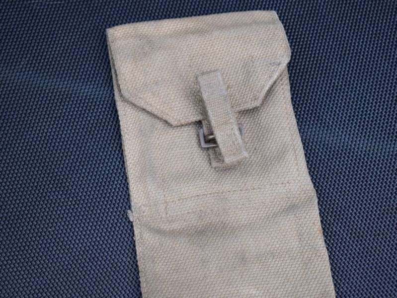 32) Original WW2? British Wireless Set Aerial Antenna Webbing Case ZA 28120 — image 11