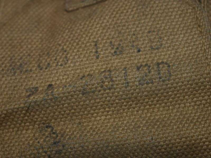 32) Original WW2? British Wireless Set Aerial Antenna Webbing Case ZA 28120 — image 5