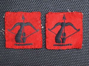 40) Original WW2 Uniform Removed Pair of Anti-Aircraft Command Cloth …