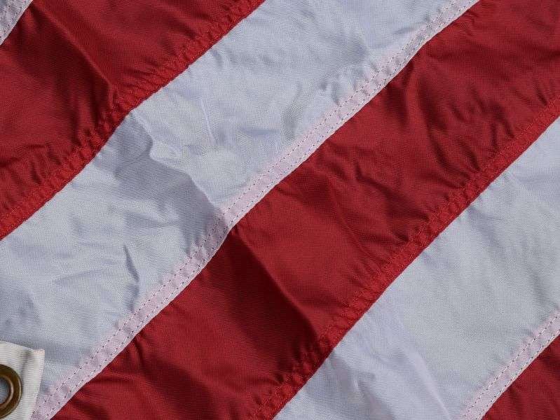 44) Large US 50 Star Flag in Multi-Piece Nylon 63 inches x 34 inches. — image 2