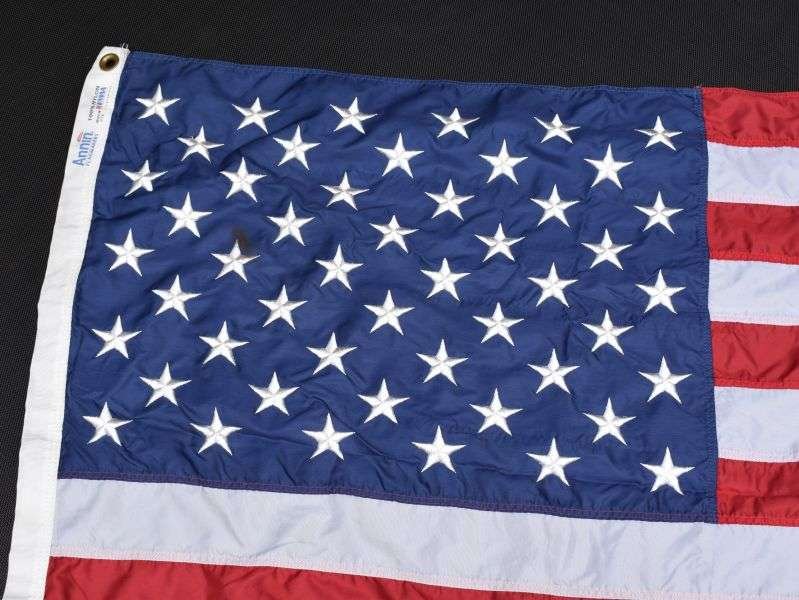 44) Large US 50 Star Flag in Multi-Piece Nylon 63 inches x 34 inches. — image 3