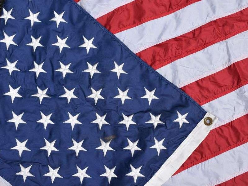 44) Large US 50 Star Flag in Multi-Piece Nylon 63 inches x 34 inches. — image 6