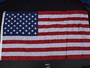 44) Large US 50 Star Flag in Multi-Piece Nylon 63 …