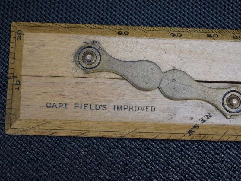 119) Excellent Original Small Size Capt Fields Improved Parallel Rule Dated 1944 — image 5
