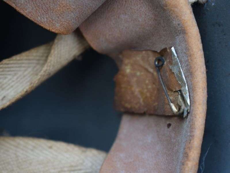 144) As Found WW2 British Home Front Zuckerman Helmet 1941 — image 3