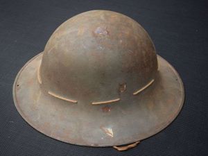 144) As Found WW2 British Home Front Zuckerman Helmet 1941