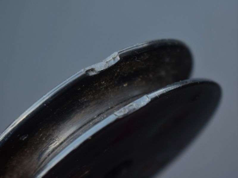 14) Original WW2 Era Bakelite/Plastic Tripe Wire Spool — image 2