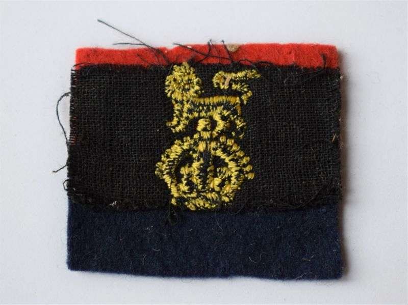 102) Original WW2 British Army War Office Controlled Troops Cloth Badge — image 2