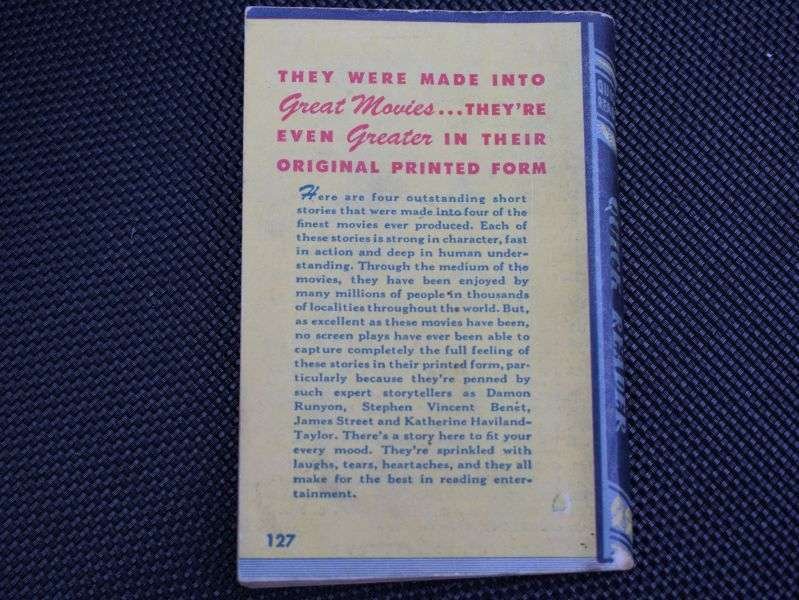 74) Small US Booklet of 4 Celebrated Stories Made Into Movies 1944 — image 3