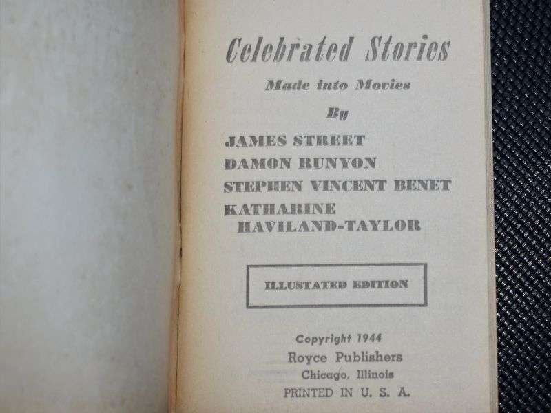 74) Small US Booklet of 4 Celebrated Stories Made Into Movies 1944 — image 5