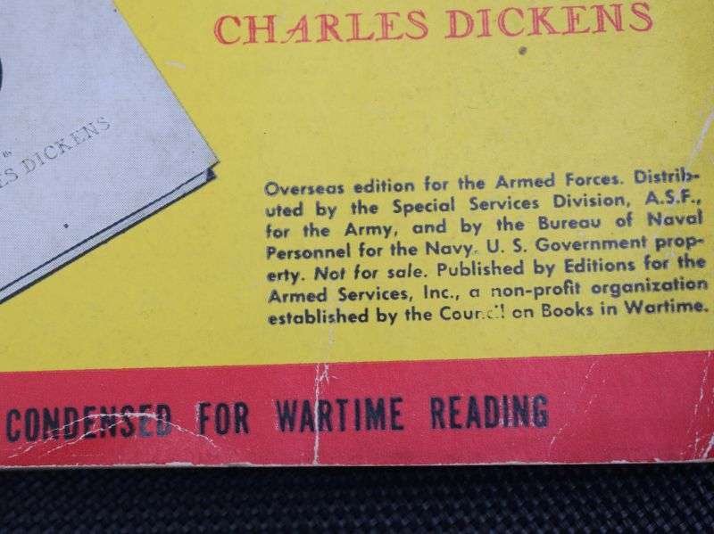 73) Original WW2 US Military Forces Novel The Pickwick Papers by Charles Dickens — image 5