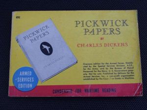 73) Original WW2 US Military Forces Novel The Pickwick Papers …