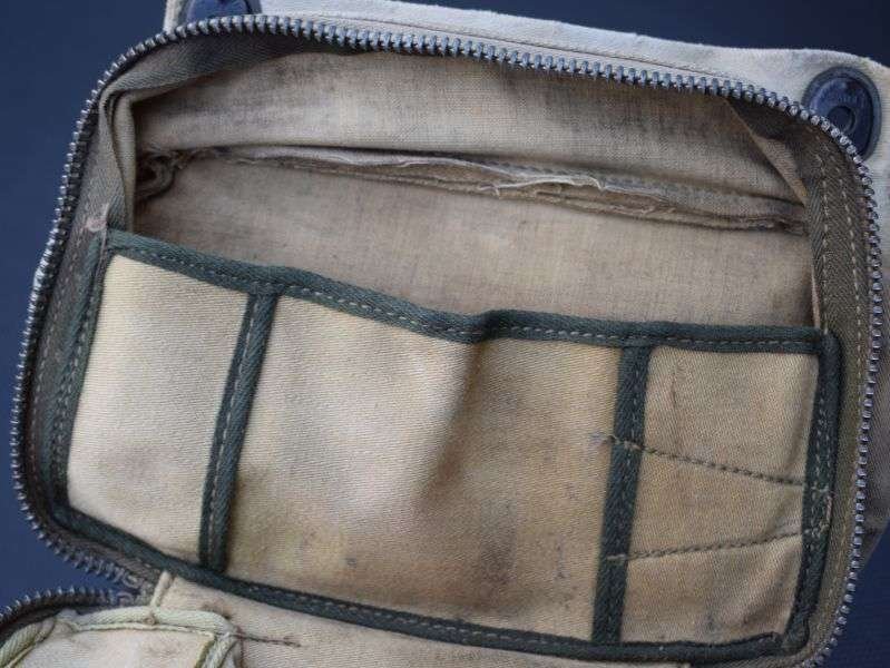 51) Tatty Original WW2 USAAF Aeronautical First Aid Kit Pouch — image 4