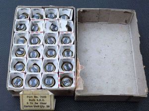 10) Full Box of 24 Unissued WW2-1950s British Army Mazda …