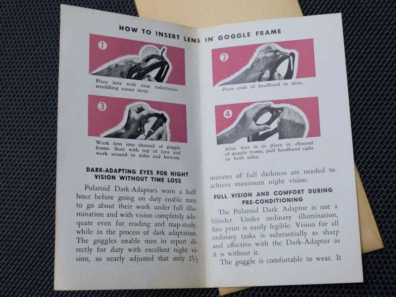 20) Boxed Original WW2 US Dark-Adaptor Goggle Kit 1084 & Polaroid Goggles 1060 — image 5